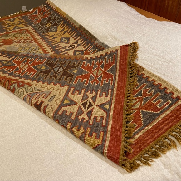 Pottery Barn Multicolor Geometric Rug - Picture 3 of 3